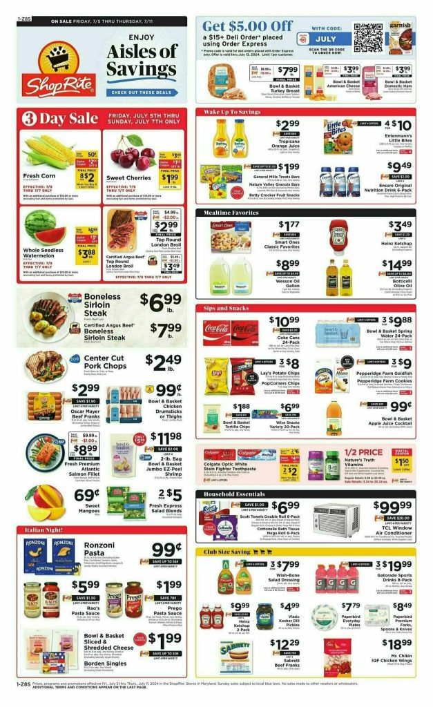 SHOPRITE SUPERMARKET CIRCULAR July 5 – ShopRite flyer 3 1