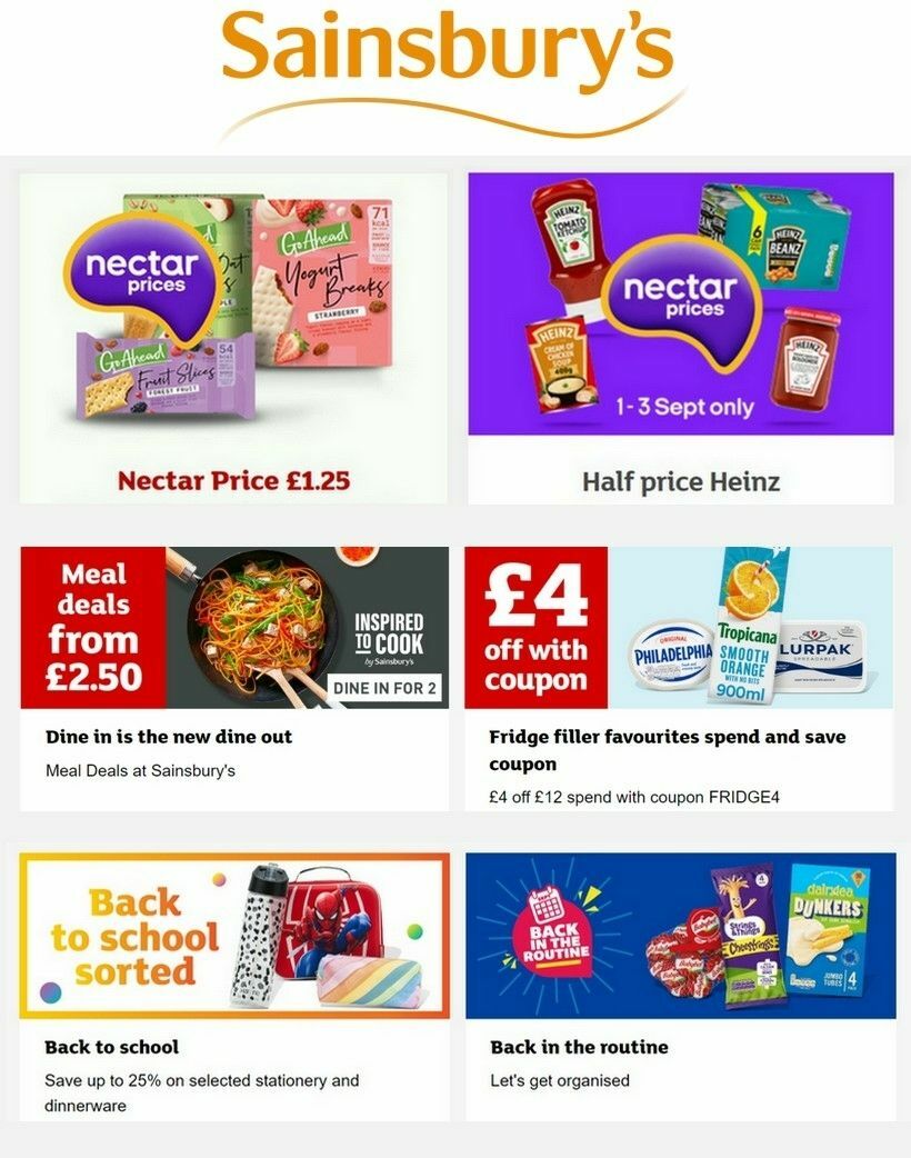 Sainsbury’s deals 25 August – Sainsbury’s offers (1)