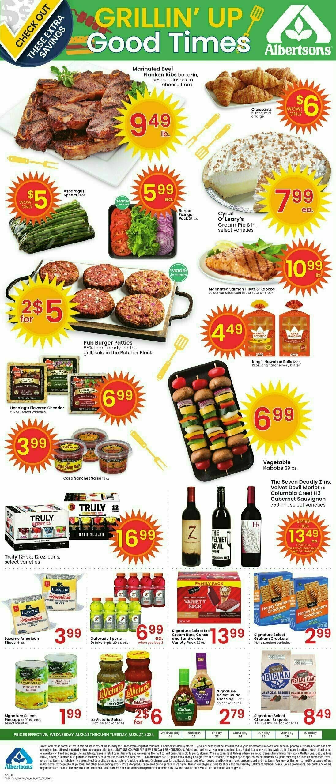 Albertsons Sales Ad Bonus Savings August 21 Copy