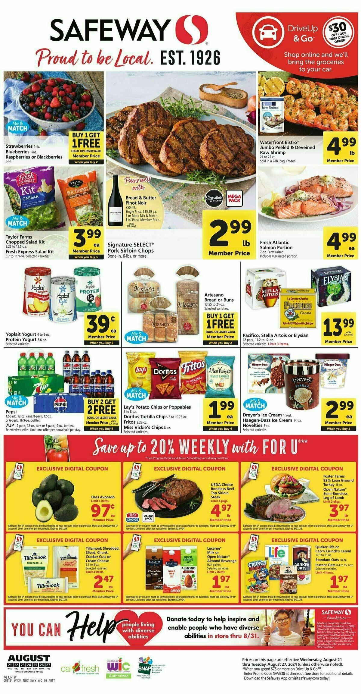 Safeway Sales Ad August 21 (1)