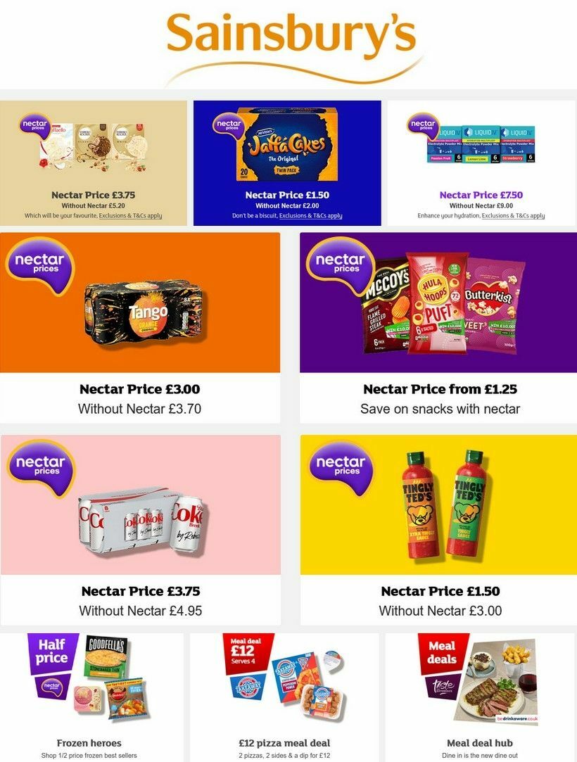 Sainsbury’s deals 26 July – Sainsbury’s offers (1)