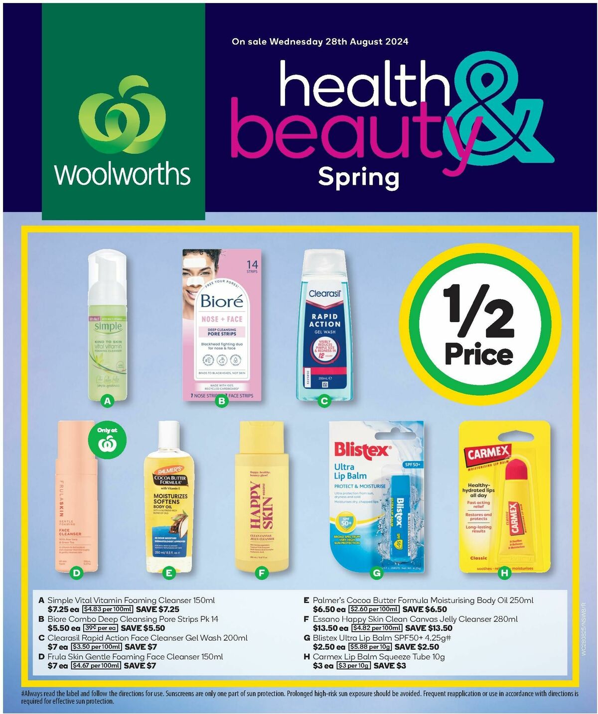 Woolworths catalogue this week 28 August Spring Health & Beauty (2)