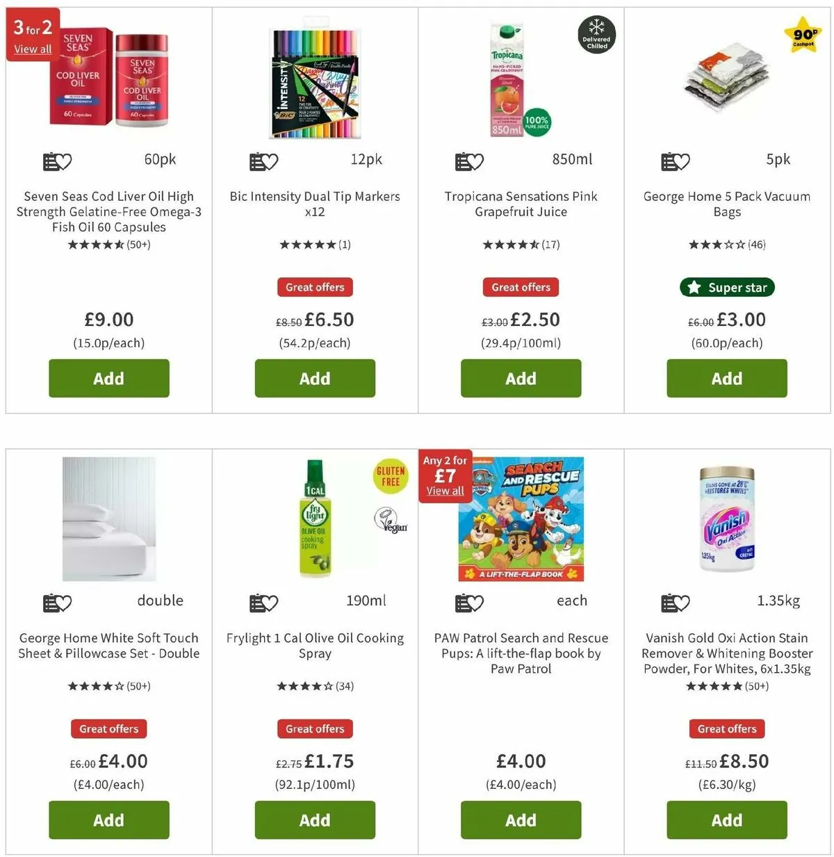 Asda offers this week 6 September Asda deals this week (20)