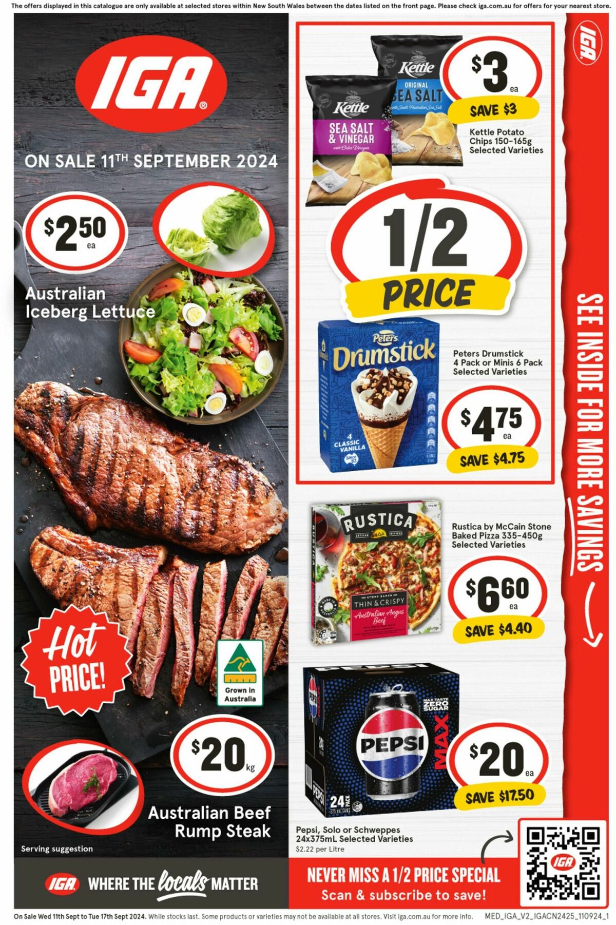 IGA supermarket catalogue 11 September – IGA specials this week (1)