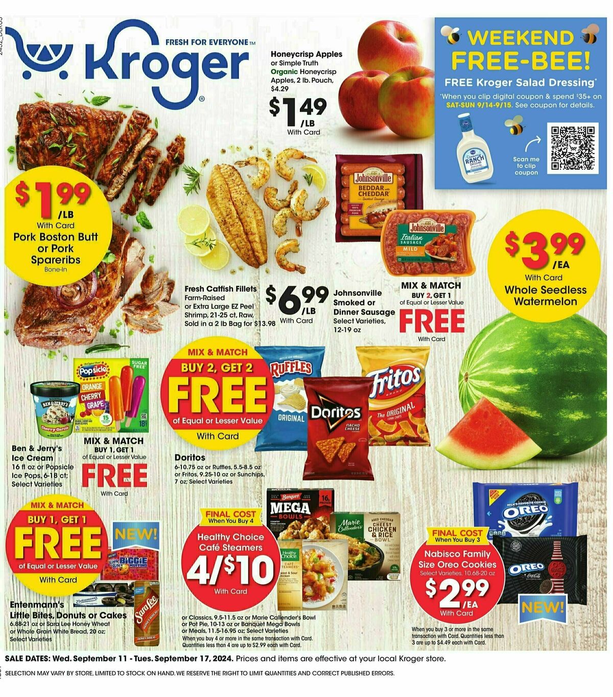 Kroger Sales Ad September 11 – Grocery Store Ad (1)