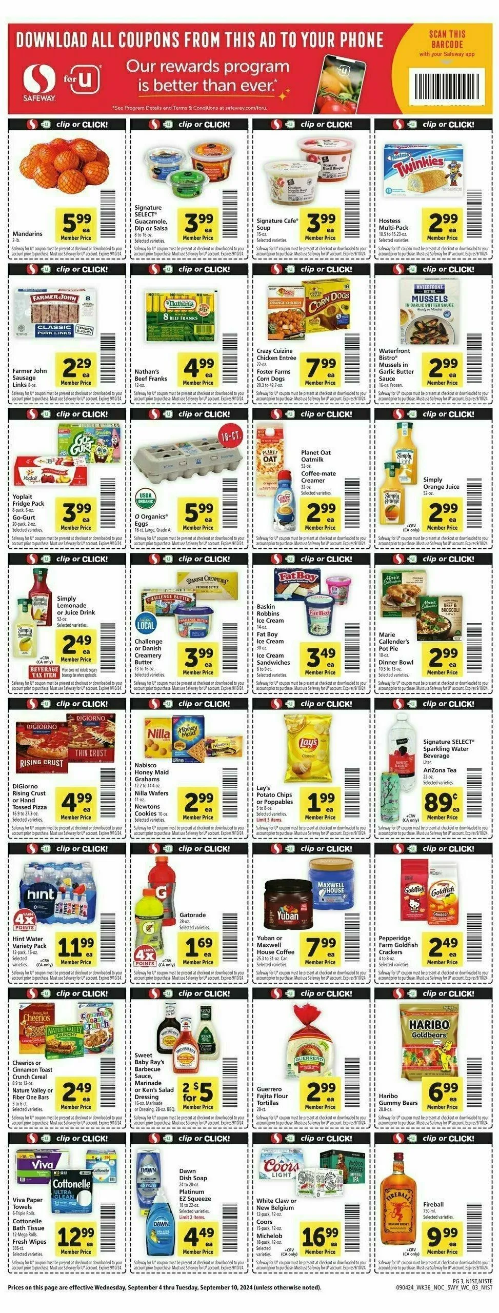 Safeway Sales Ad September 4 (3)