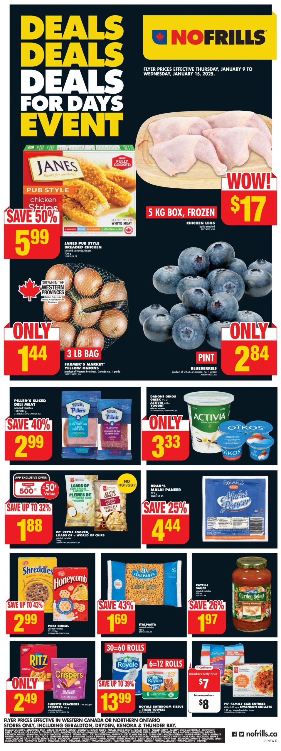 No Frills Flyer (West) January 9 – January 15, 2025