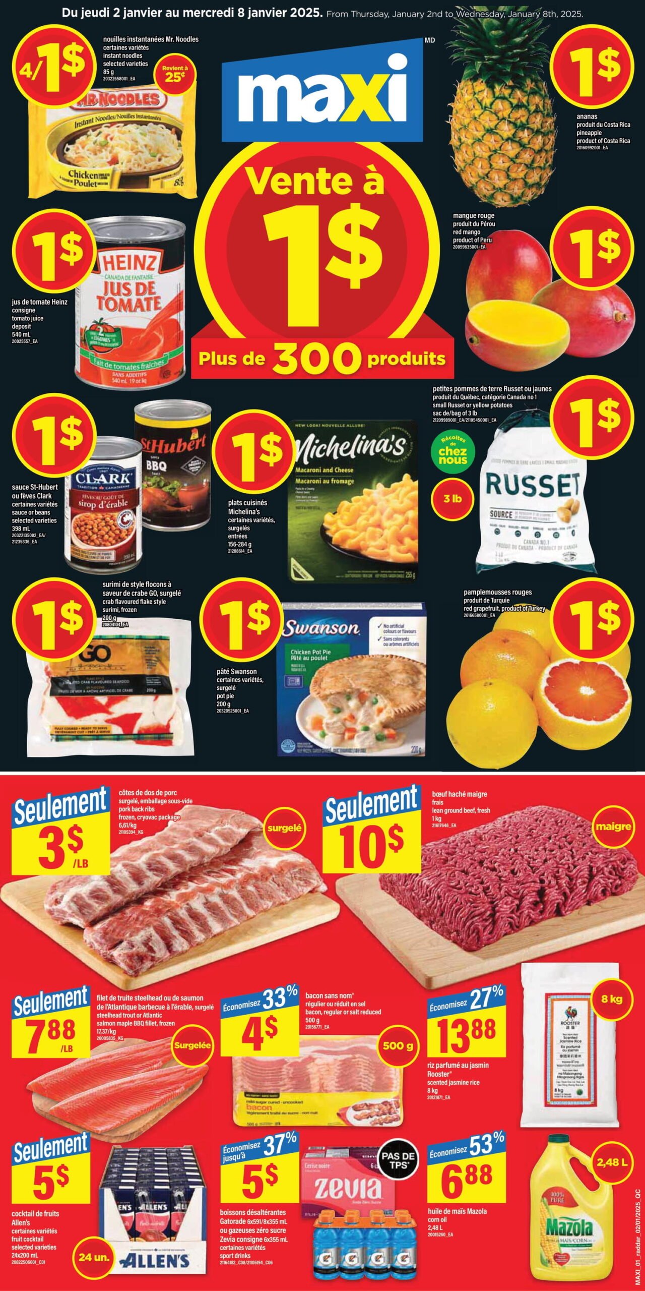 Maxi Flyer Deals January 2 – January 8, 2025