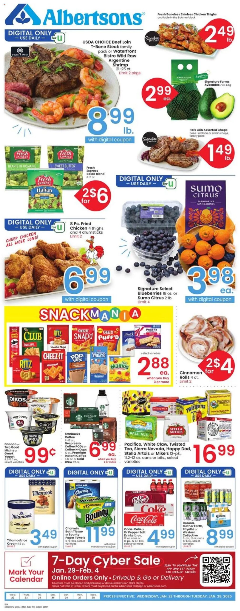 Albertsons Weekly Ad (01/22 - 01/28 2025) - Flyer