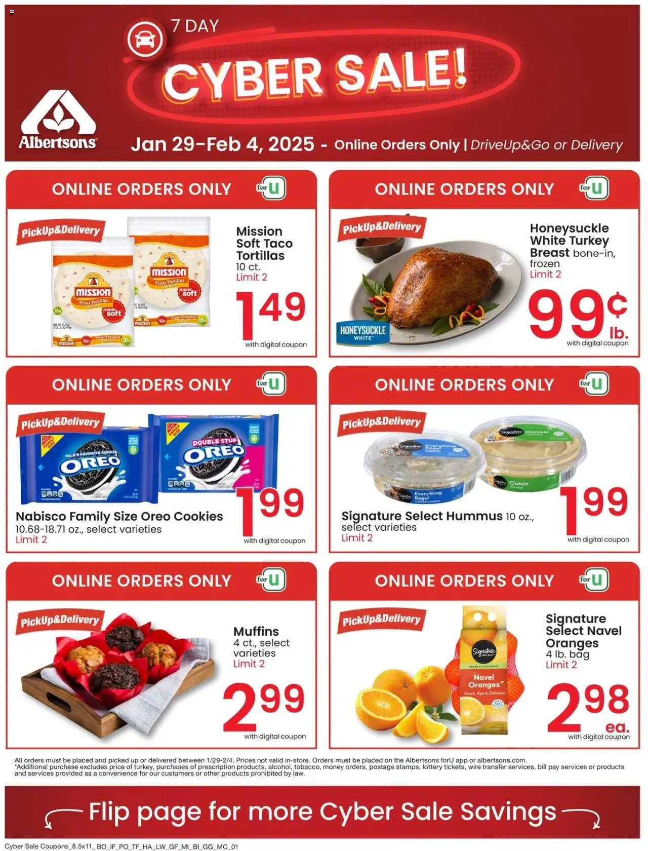 Albertsons Cyber Sale  (01/29 - 02/04 2025) - Flyer