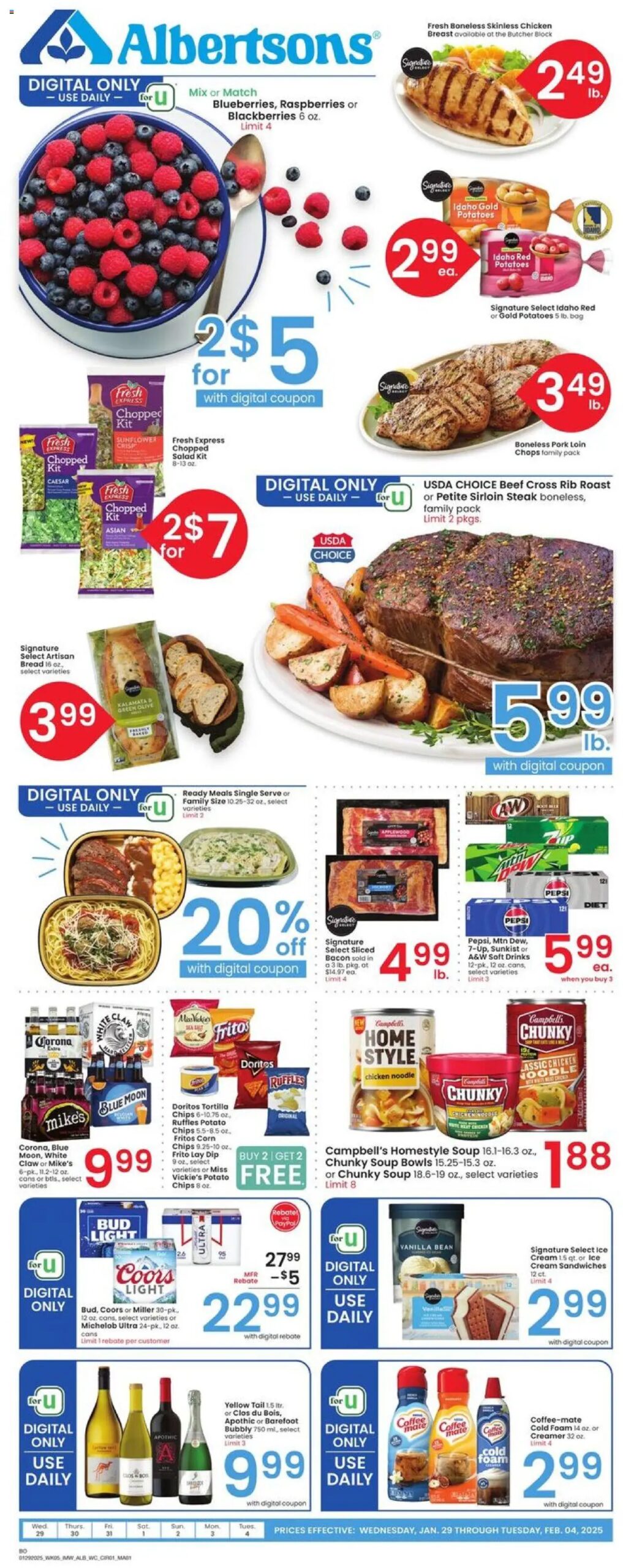 Albertsons Weekly Ad (01/29 - 02/04 2025) - Flyer