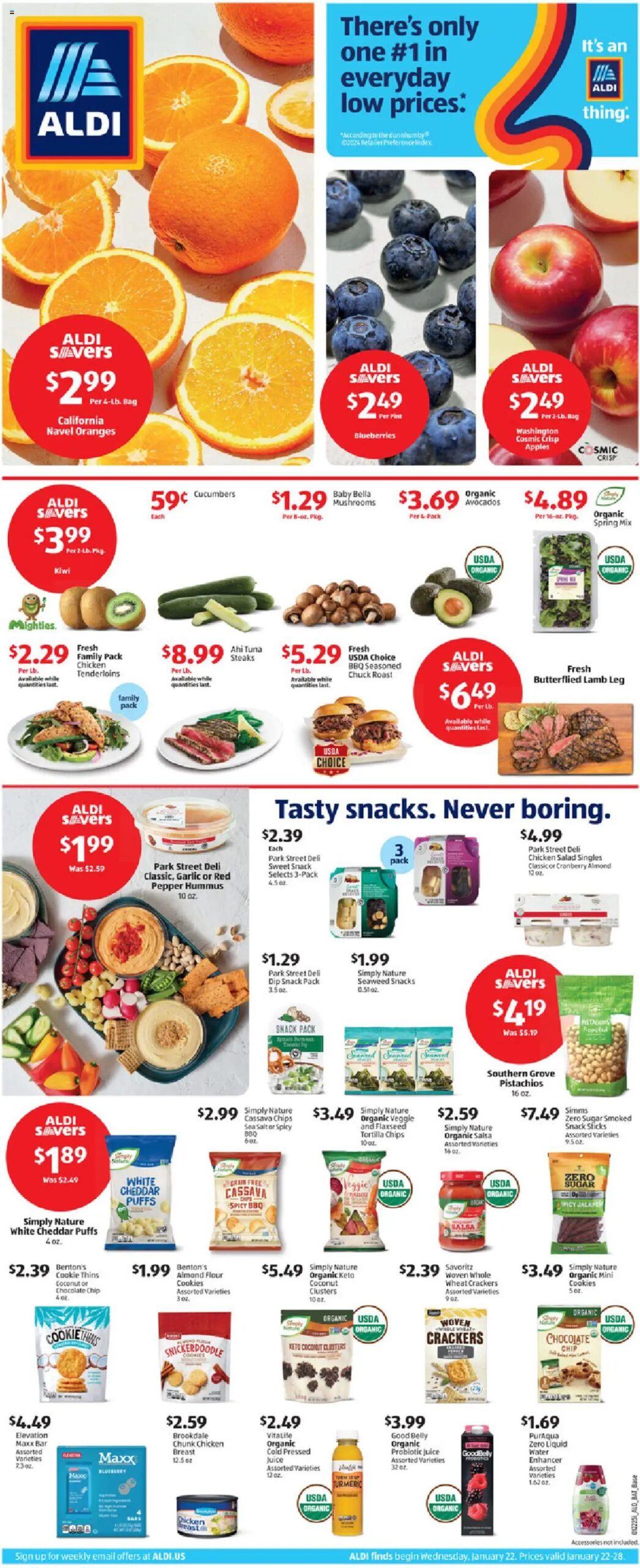 Aldi Weekly Ad (01/22 - 01/28 2025) - Flyer