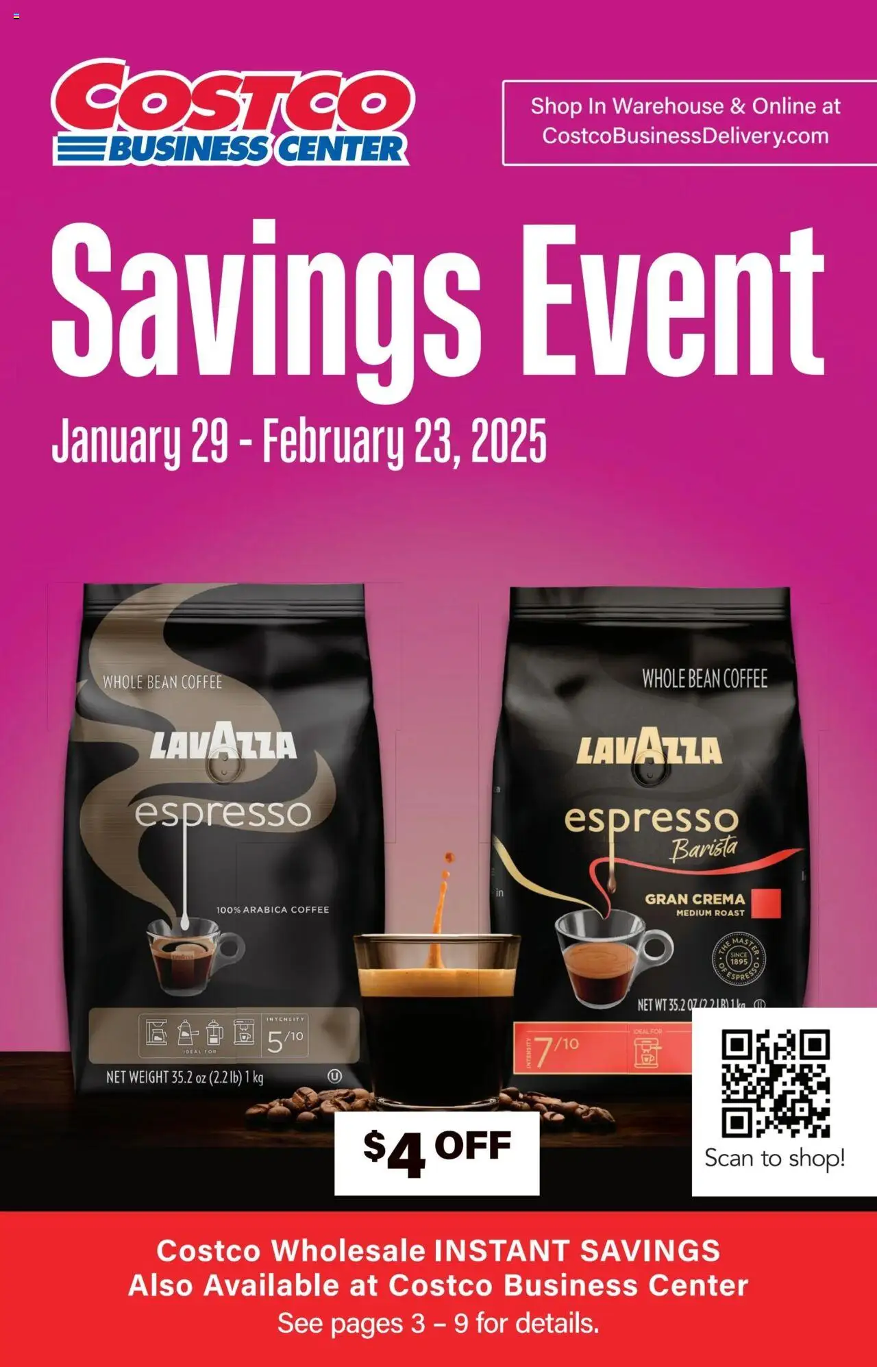 Costco Savings Event (01/29 - 02/23 2025) - Flyer