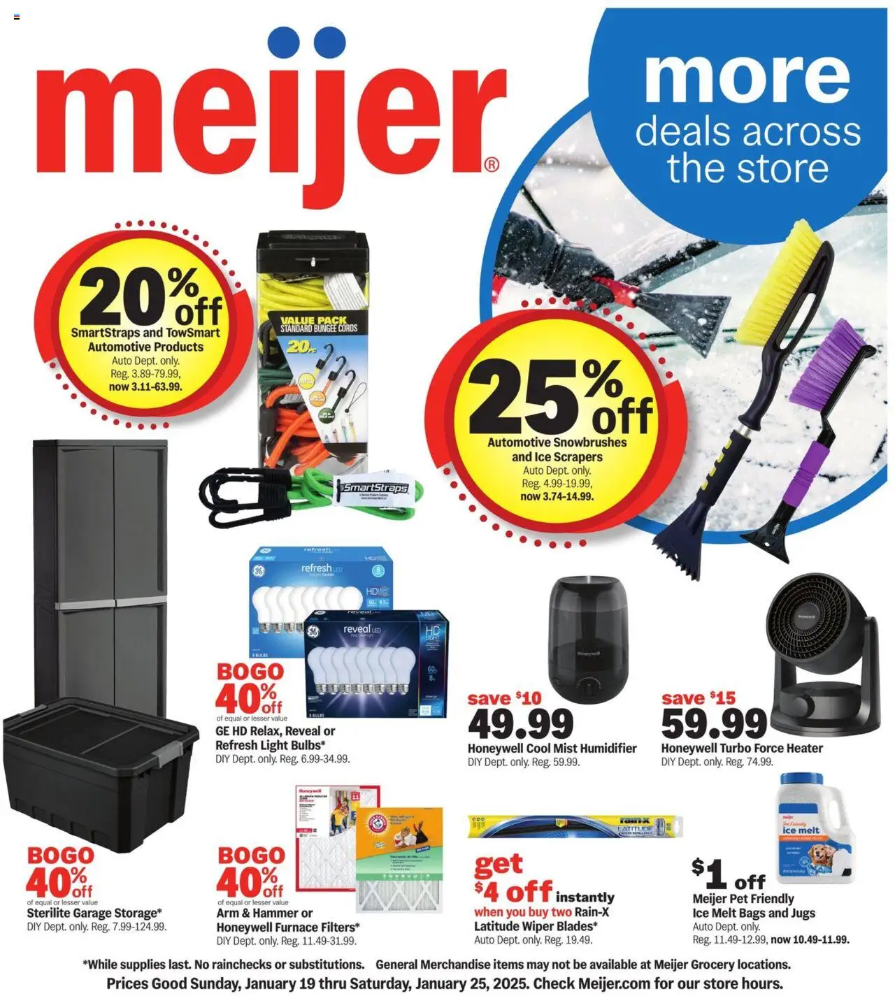 Meijer More Deals Across the Store (01/19 - 01/25 2025) - Flyer