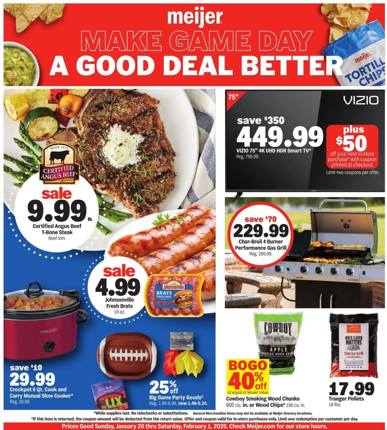 Meijer Super Bowl Ad (01/26 - 02/01 2025) - Flyer