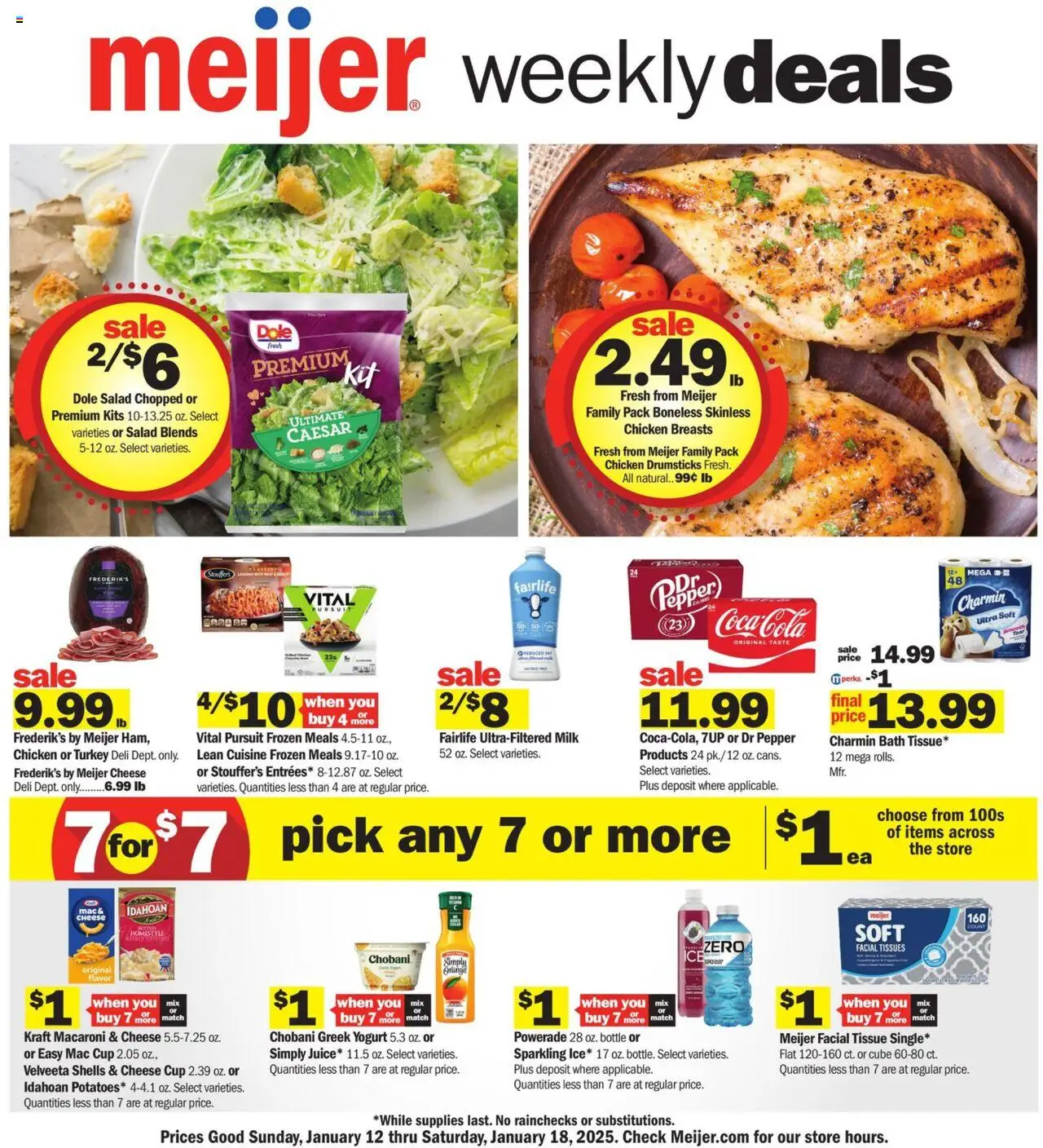 Meijer Weekly Ad (01/12 - 01/18 2025) - Flyer