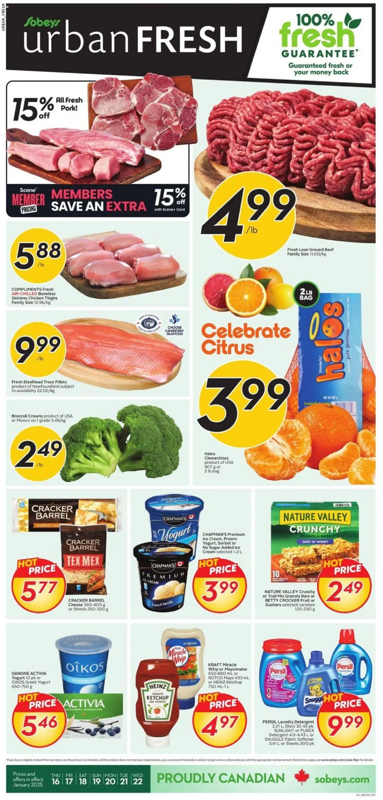 Sobeys - Weekly Flyer - Urban Fresh from Jan 16, 2025 > weekly specials & deals