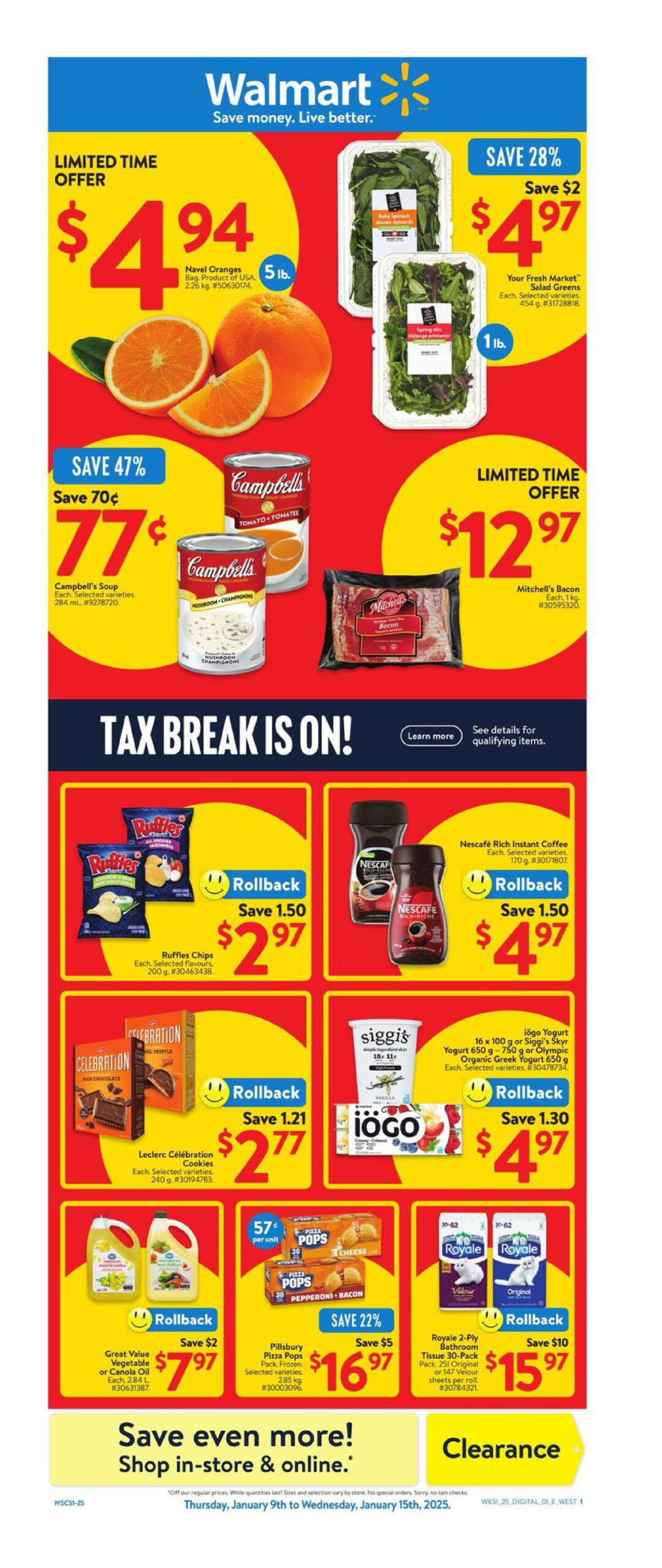 Walmart Flyer (West) January 9 – January 15, 2025