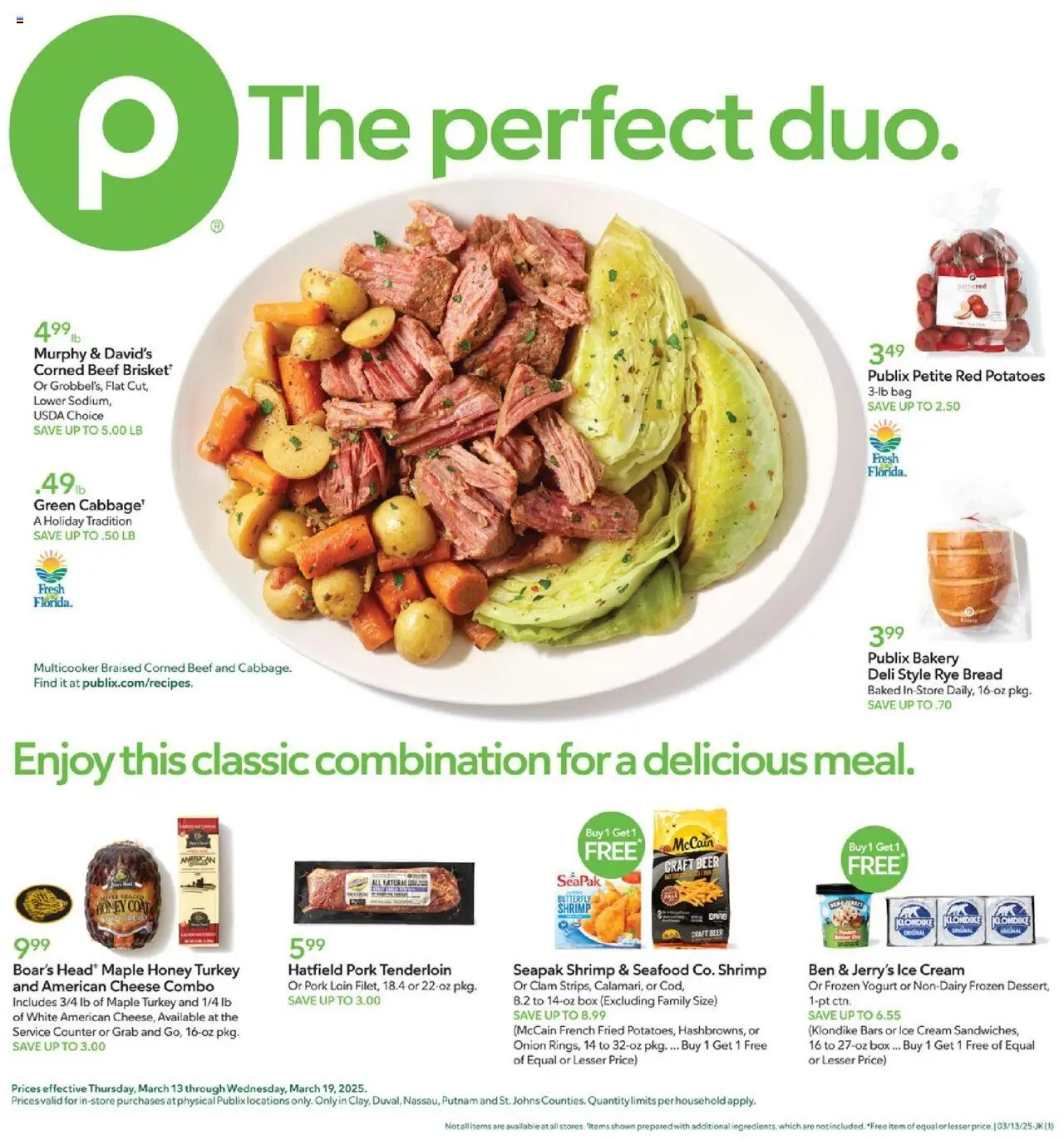 Publix Weekly ad from (03/13/2025) - Ad this week, Flyer - Page number 1