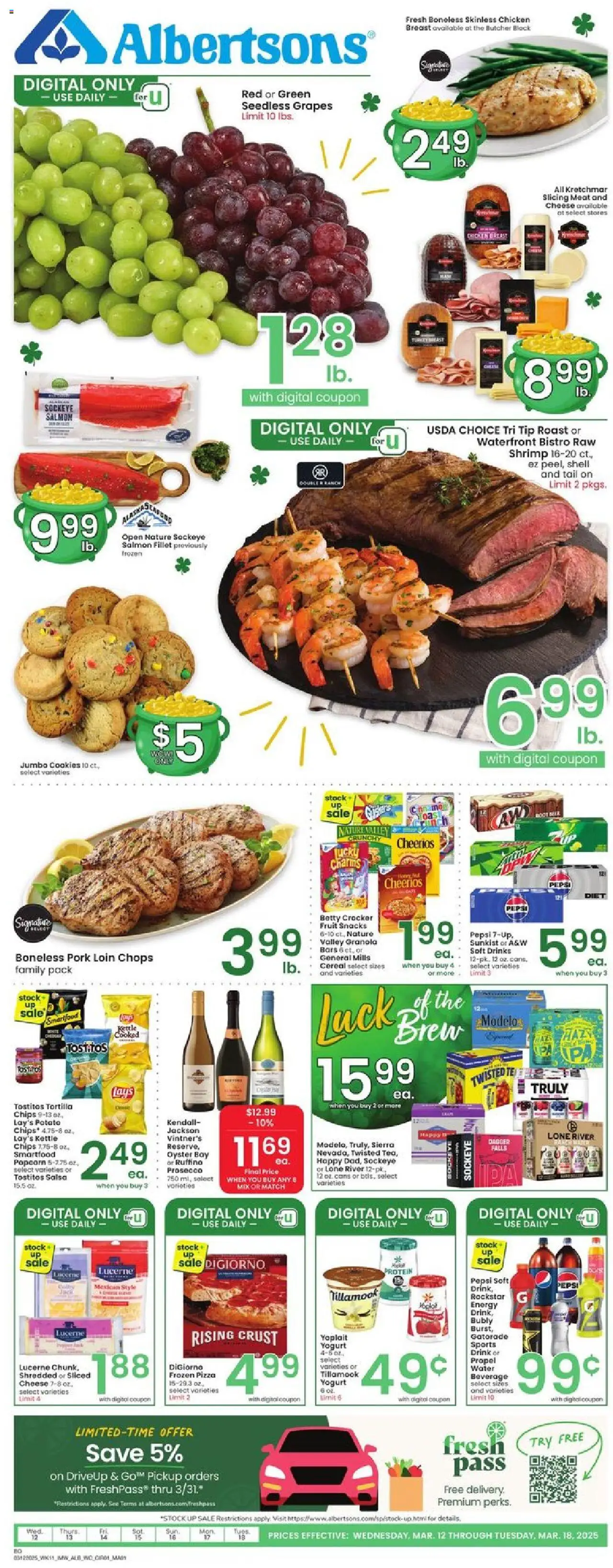 Albertsons Weekly Ad from 03/12/2025 - Flyer - Page number 1