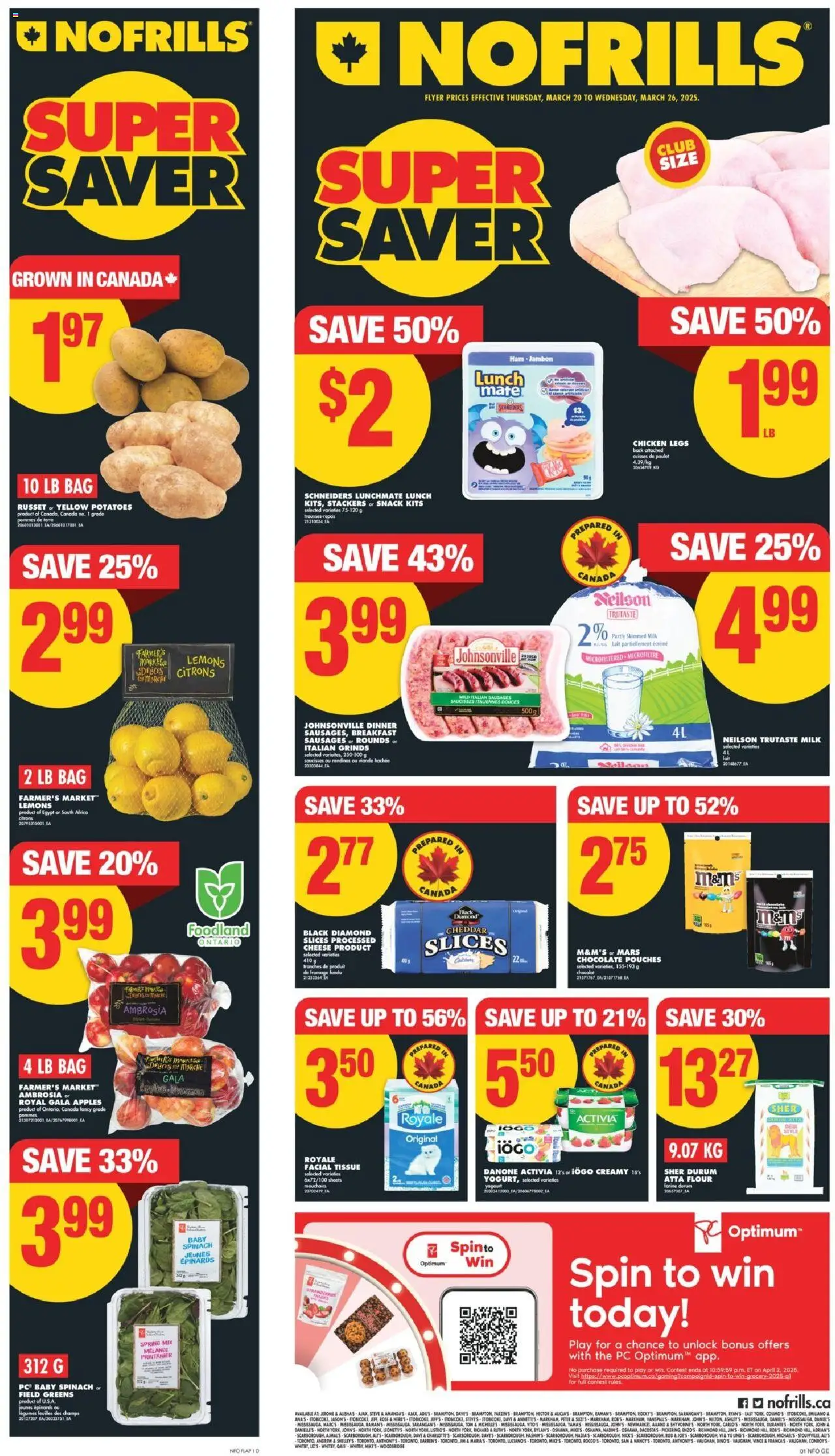 No Frills flyer valid from Mar 20, 2025 - page number 1