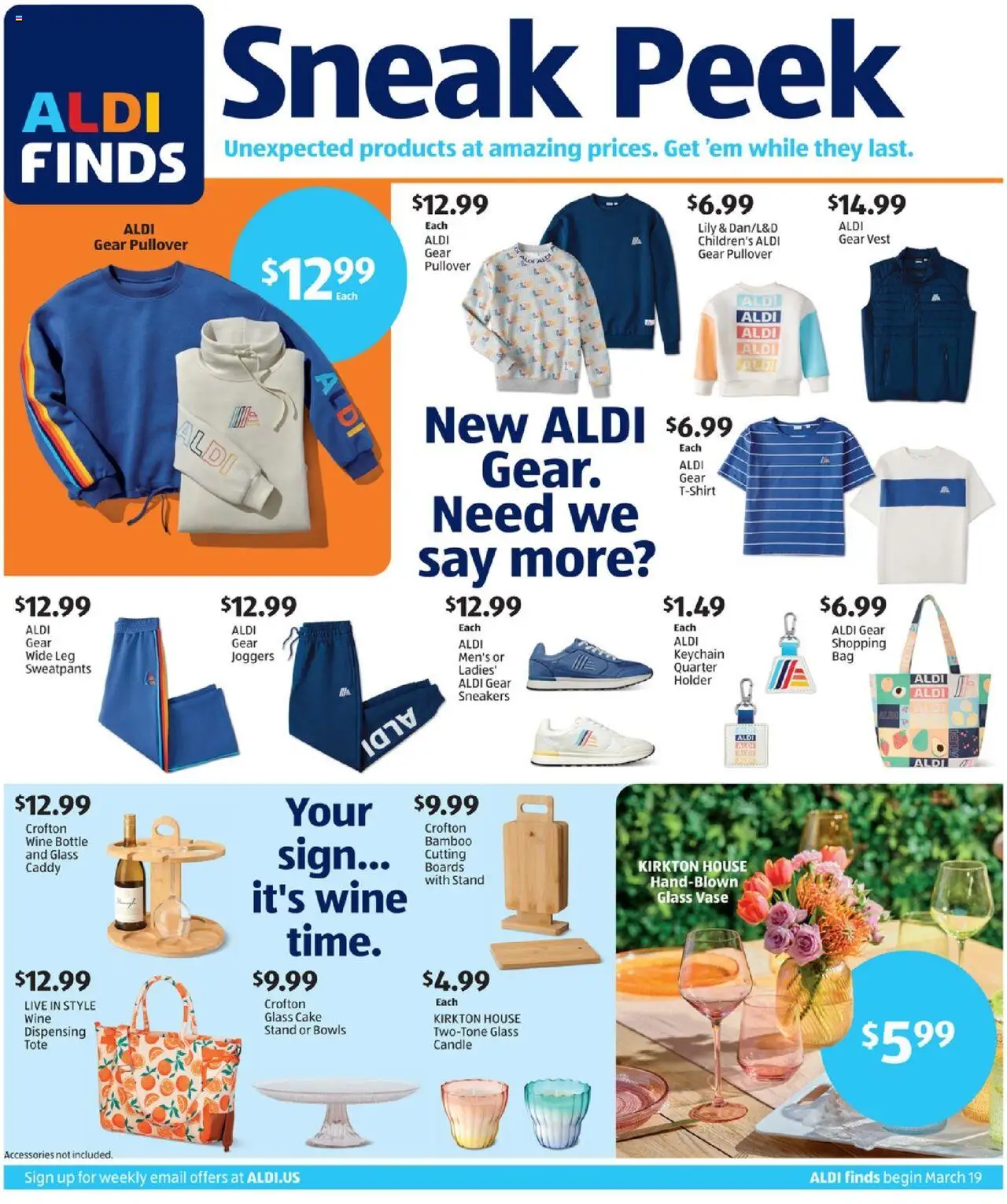 Aldi Weekly Ad from 03/19/2025 - Flyer, Sales ad - Page number 1