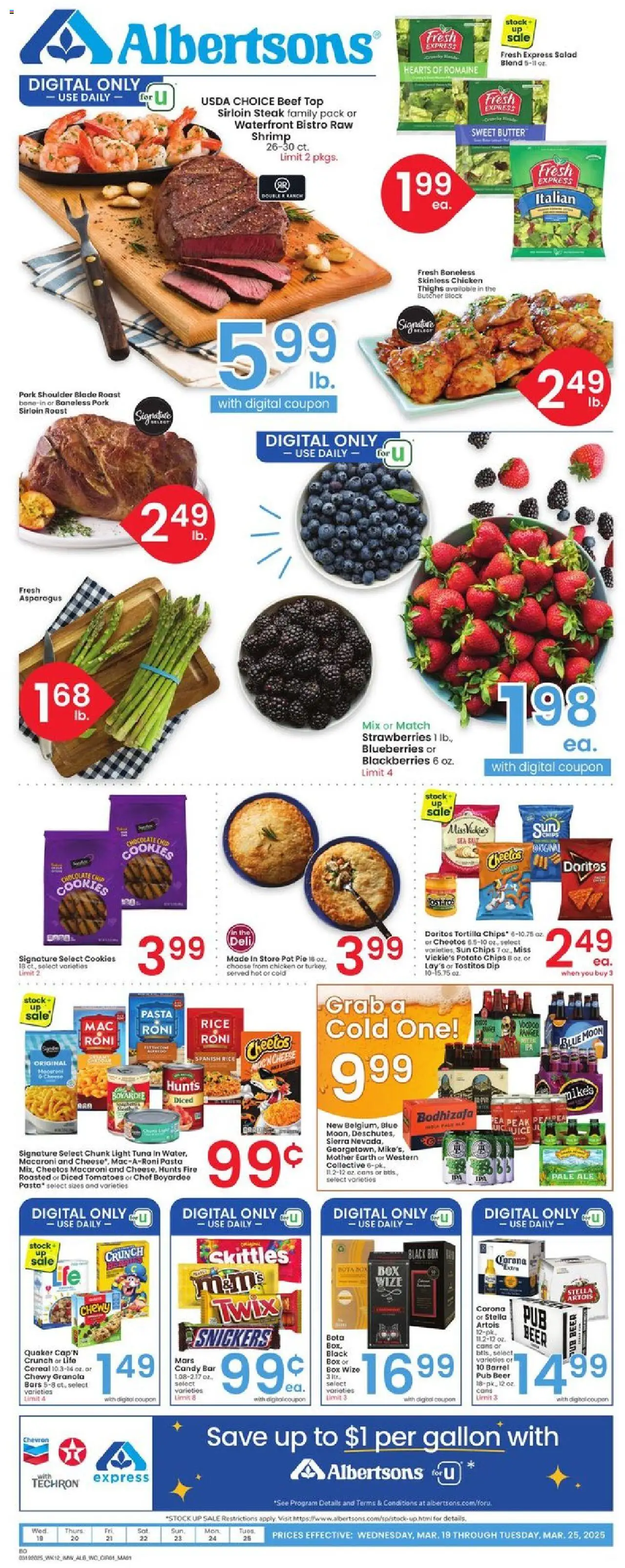 Albertsons Weekly Ad from 03/19/2025 - Flyer - Page number 1